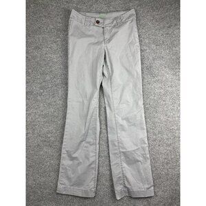 Worn Jeans Pants Womens 4 Gray Bootcut Chino Stretch Casual‎ Trousers Mid Rise